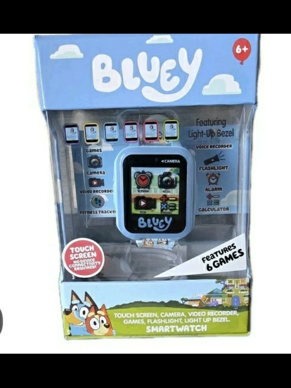 Kids Smart Watch in Light Blue with Character Print